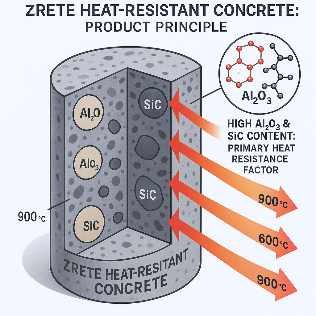 Zrete耐热混凝土专注Al₂O₃和SiC原理图.png
