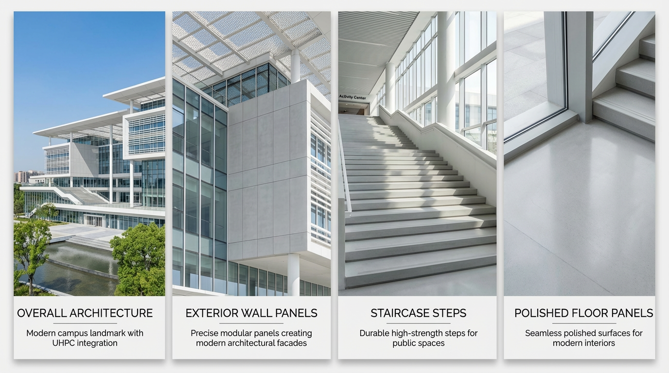 Wenzhou-Kean University UHPC Project - Complete Application Showcase