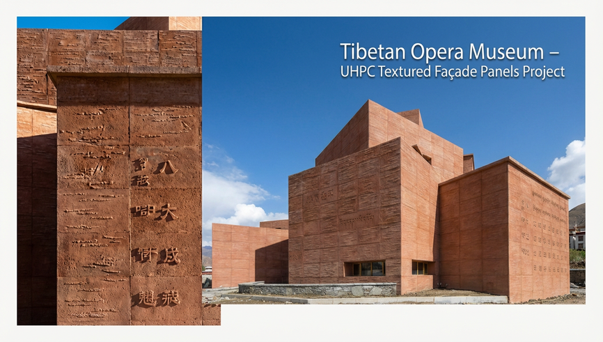 Tibetan Opera Museum – UHPC Textured Façade Panels Project