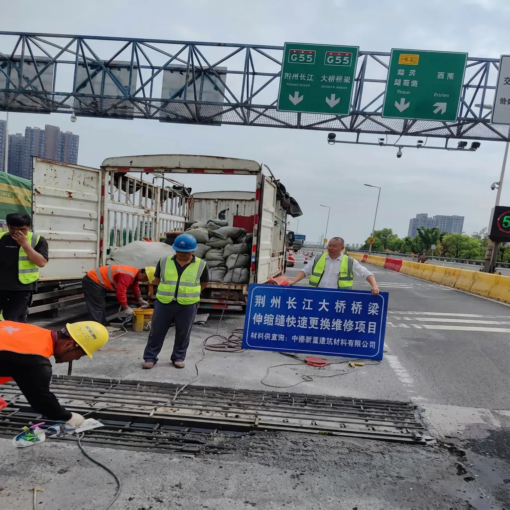 G55 Erguang Expressway – Jingzhou Yangtze River Bridge Expansion Joint Repair