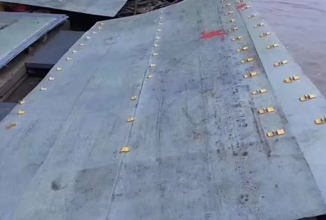 Fiberglass sleeve panels prepared for coastal bridge pier strengthening